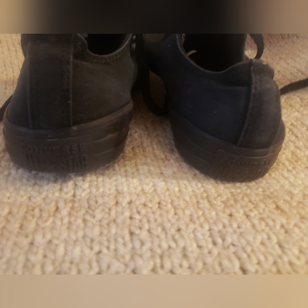 Converse Chuck Taylor All Star Low – Monochrome Triple Black Unisex Men7/Woman9 - Picture 8 of 11